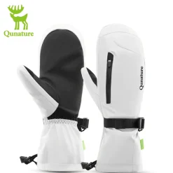 Qunature Full-Palm Ski Gloves Windproof Touchscreen Enhanced Grip