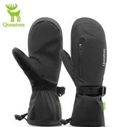 Qunature Full-Palm Ski Gloves Windproof Touchscreen Enhanced Grip