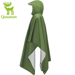 Qunature 3-in-1 Waterproof Raincoat Canopy Floor Mat Lightweight Portable