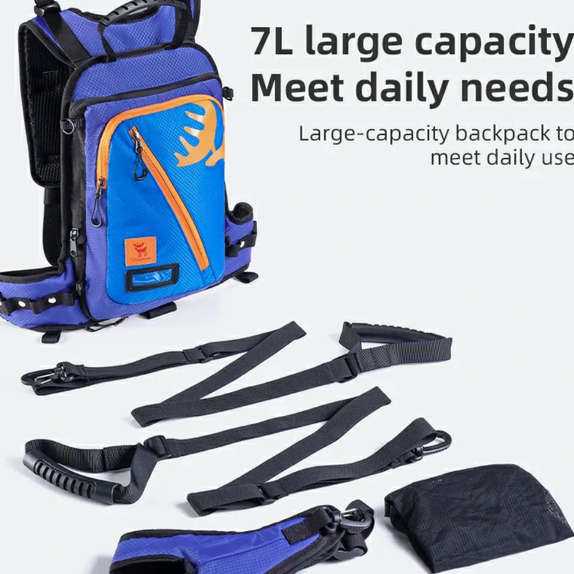 Qunature Kids’ Ski Training Backpack With Traction Rope-H53