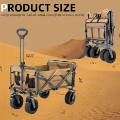 Qunature 330LB Capacity Foldable Wagon