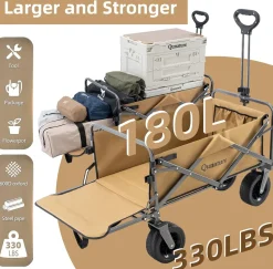 Qunature 330LB Capacity Foldable Wagon