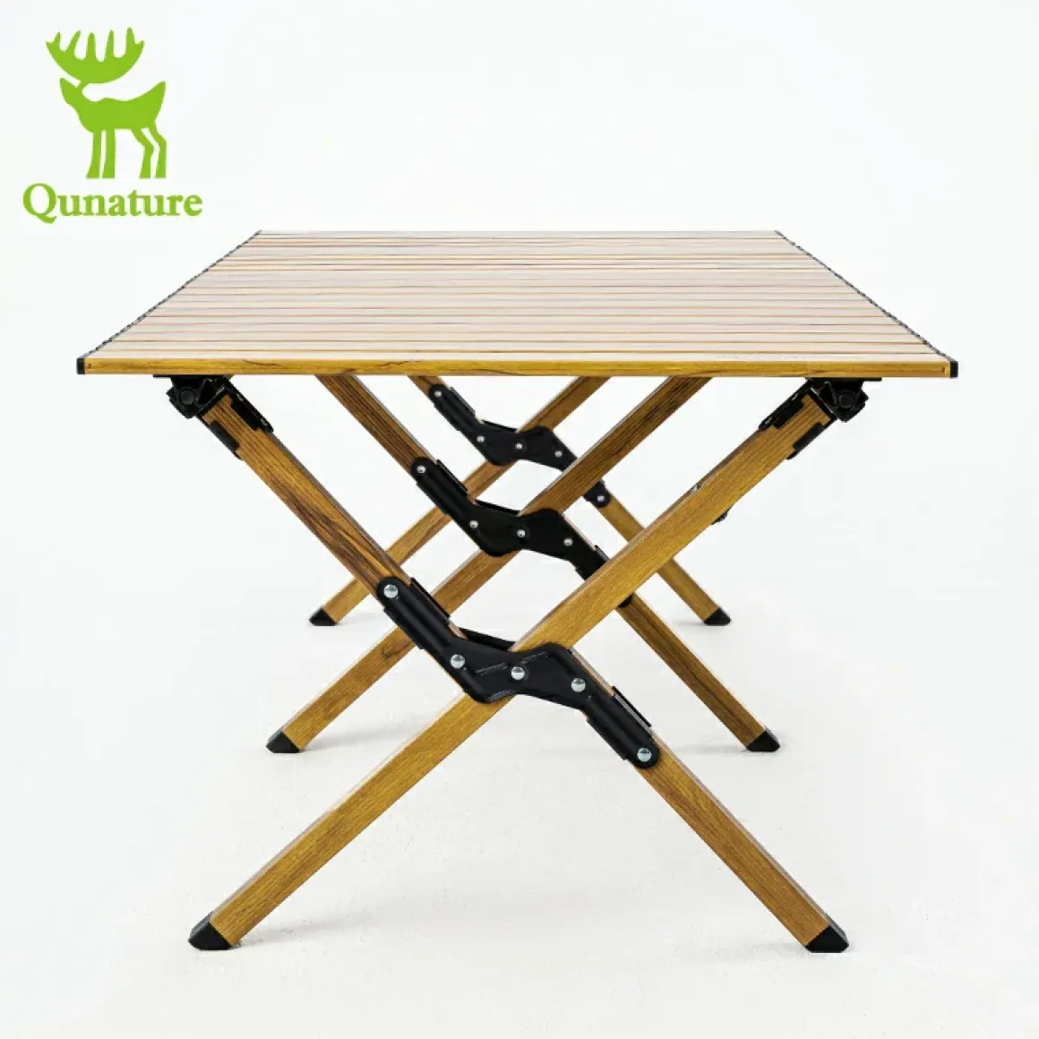 Qunature Lightweight Foldable Aluminum Table with Stable Triangular Structure