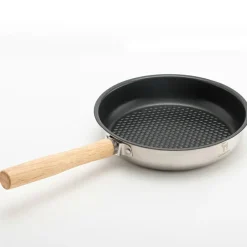 Qunature Non-Stick Stainless Steel Frying Pan with Detachable Handle