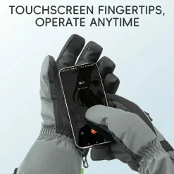 Qunature Ski Gloves Multi-Fabric, Touchscreen, Warmth Lock