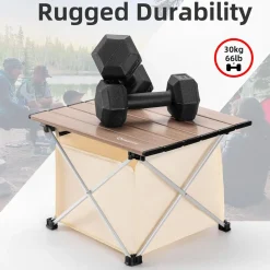 Qunature Ultralight Folding Camping Table with Storage Bag