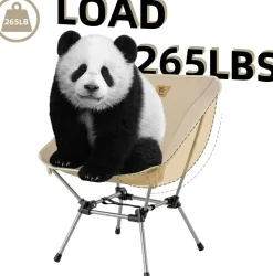 Qunature Ultra Lightweight Folding Camp Chair with Storage Bag Supports 260 lbs