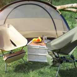 Qunature Ultra Lightweight Folding Camp Chair with Storage Bag Supports 260 lbs