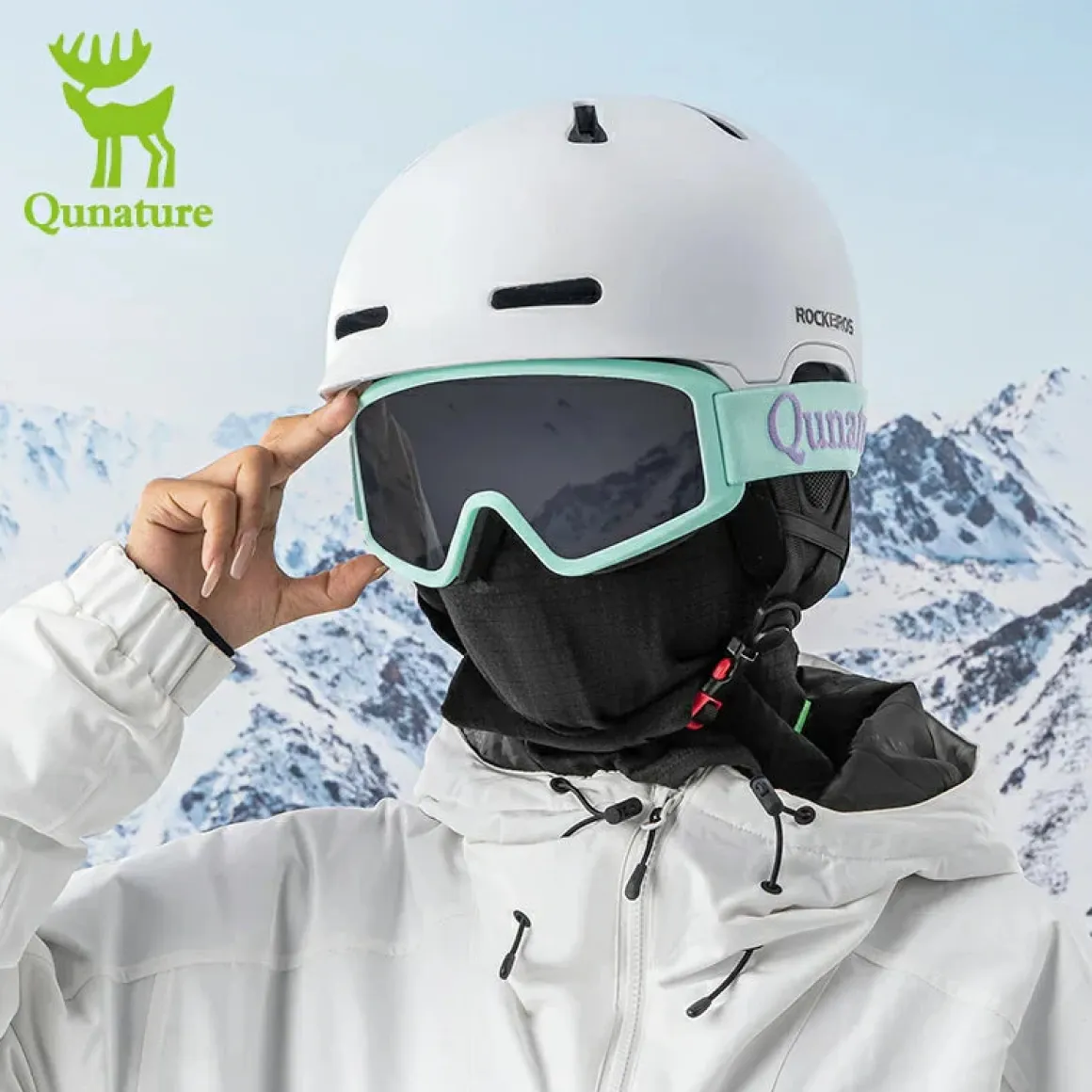 Qunature Waffle Grid Hooded Mask | Full Cold Protection & Comfort Fit