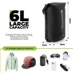 Qunature Waterproof Compression Bag for Bikepacking 6L/12L