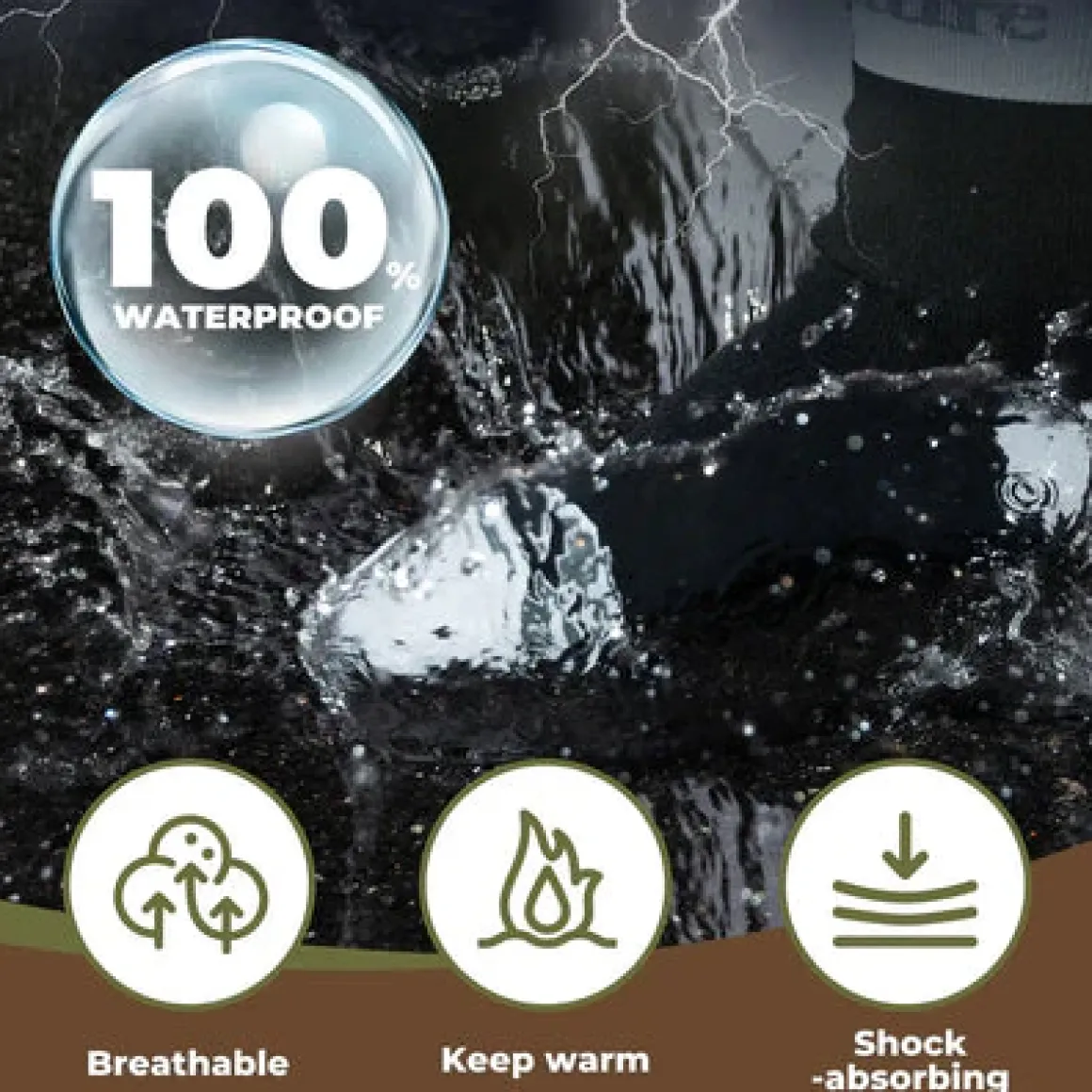 Qunature Waterproof Socks Breathable