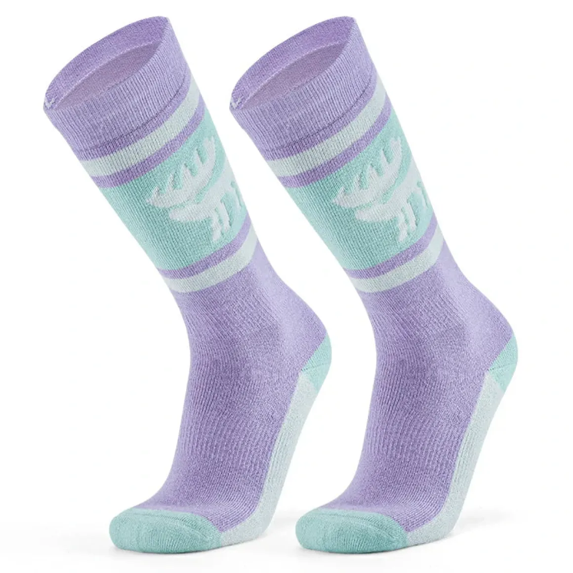 Qunature Wool Ski Socks Winter Warmth Shock Absorption for Skiing Comfort