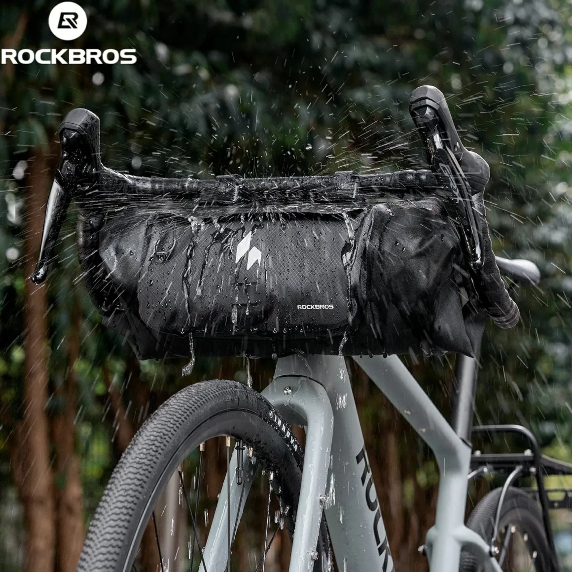 RideMate 100% Waterproof Bike Handlebar Bag 8L Double-sided Opening Expanded Capacity