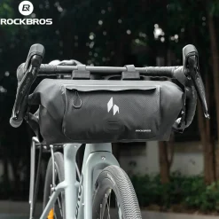 RideMate 100% Waterproof Bike Handlebar Bag 8L Double-sided Opening Expanded Capacity