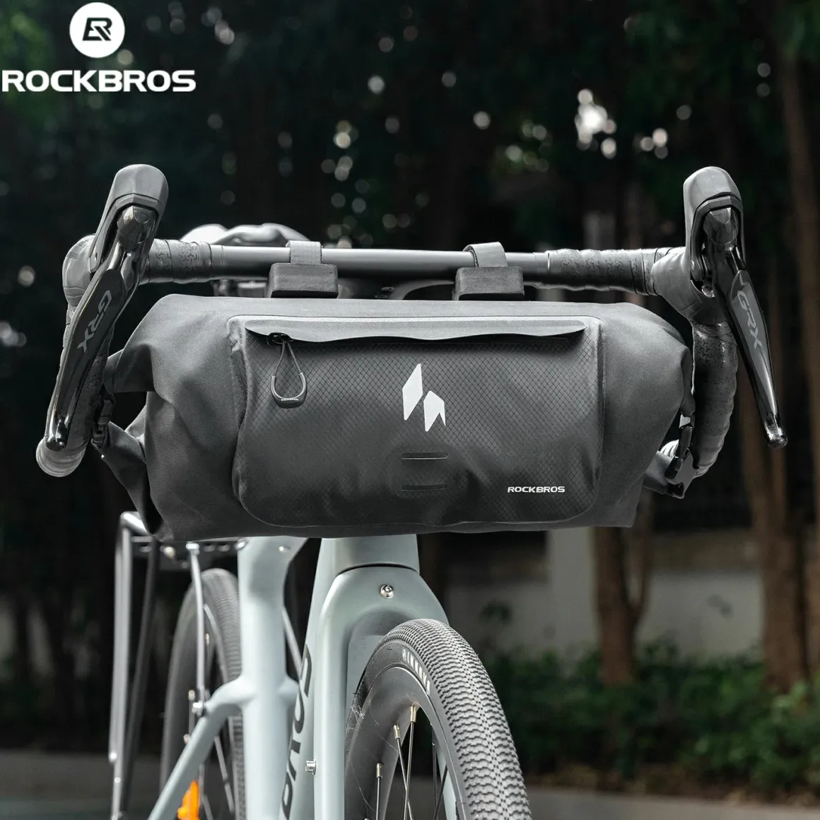 RideMate 100% Waterproof Bike Handlebar Bag 8L Double-sided Opening Expanded Capacity