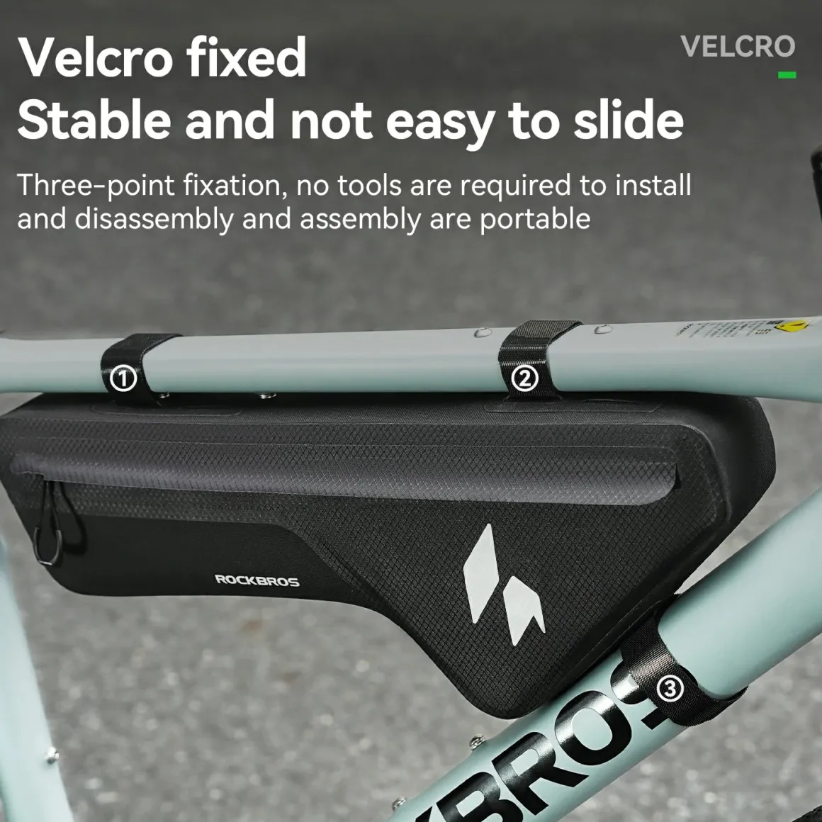 RideMate 100% Waterproof Frame Bag 1.9L Down Tube Bag