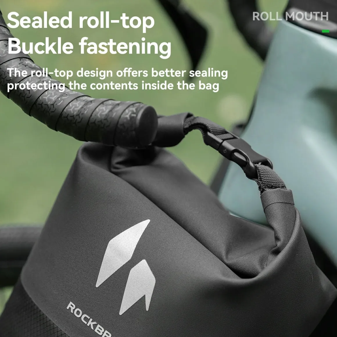 RideMate 100% Waterproof Front Fork Rack Bag 7L