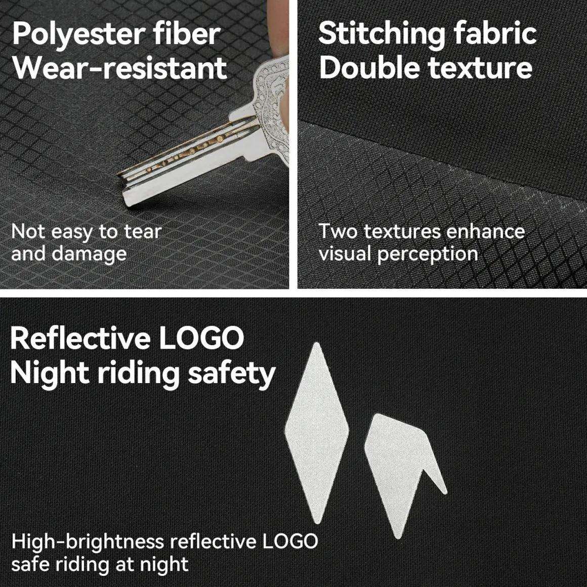 RideMate 100% Waterproof Front Fork Rack Bag 7L