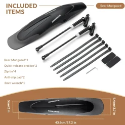 ROCKBROS Adjustable Bike Fender for 26