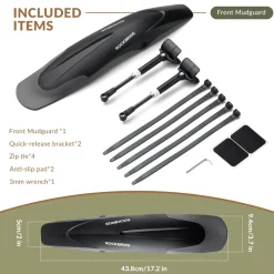 ROCKBROS Adjustable Bike Fender for 26