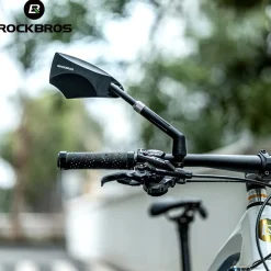 ROCKBROS 360° Adjustable Handlebar Bike Mirror with Anti-Glare Glass