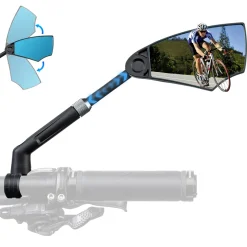 ROCKBROS 360° Adjustable Handlebar Bike Mirror with Anti-Glare Glass