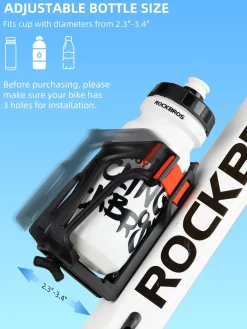 ROCKBROS Adjustable Water Bottle Holder for 2.3-3