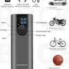 ROCKBROS A8 Mini Electric Air Bike Tire Pump 150PSl 2*2600mAh