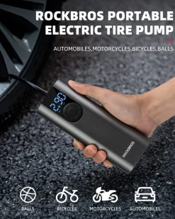 ROCKBROS A8 Mini Electric Air Bike Tire Pump 150PSl 2*2600mAh