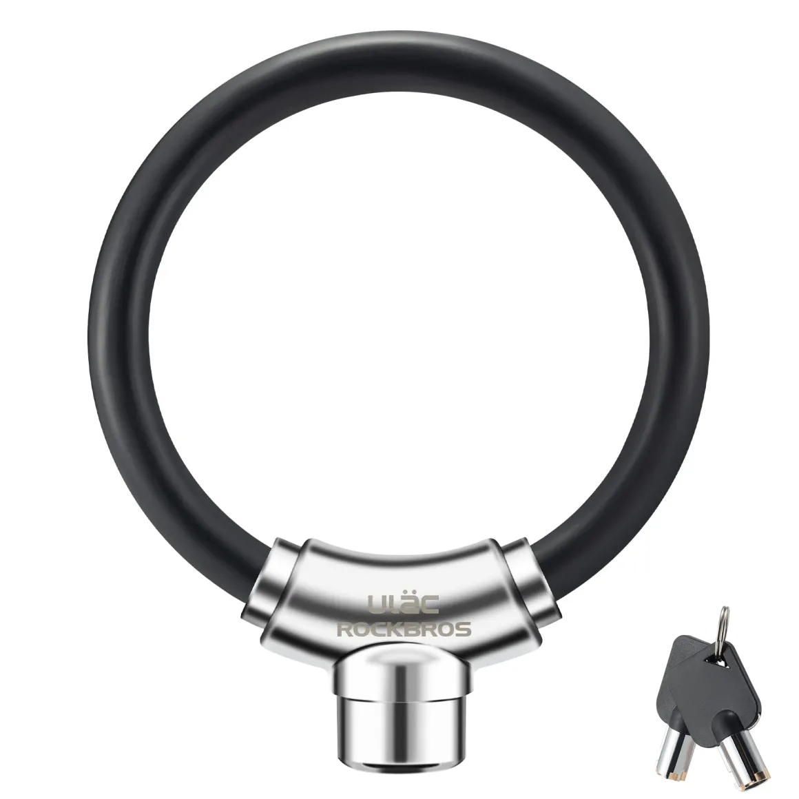 ROCKBROS Anti-Theft Bike Cable Lock Portable Key Lock Rustproof