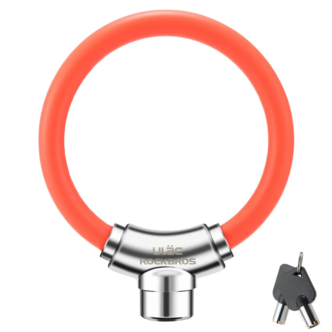ROCKBROS Anti-Theft Bike Cable Lock Portable Key Lock Rustproof