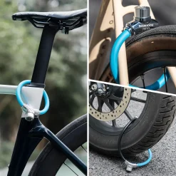 ROCKBROS Anti-Theft Bike Cable Lock Portable Key Lock Rustproof