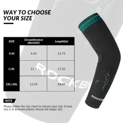 ROCKBROS Arm Sleeves Cycling Arm Warmers with Ultimate Warmth Moisture-Wicking Flexible