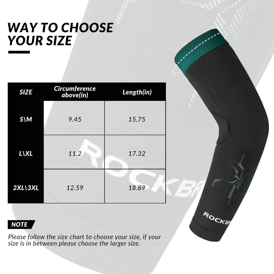 ROCKBROS Arm Sleeves Cycling Arm Warmers with Ultimate Warmth Moisture-Wicking Flexible