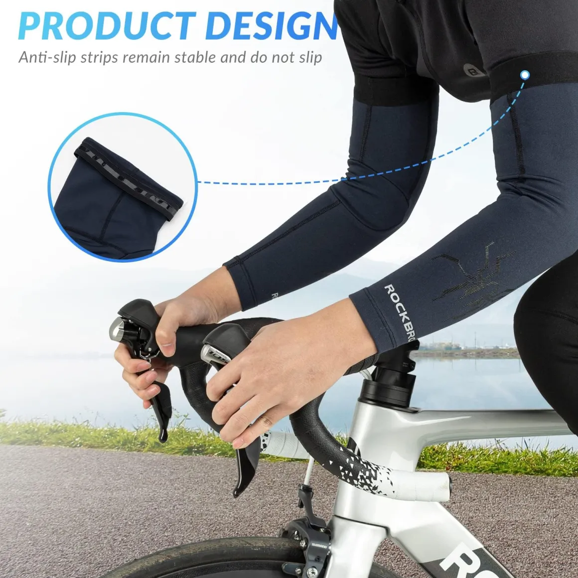ROCKBROS Arm Sleeves Cycling Arm Warmers with Ultimate Warmth Moisture-Wicking Flexible