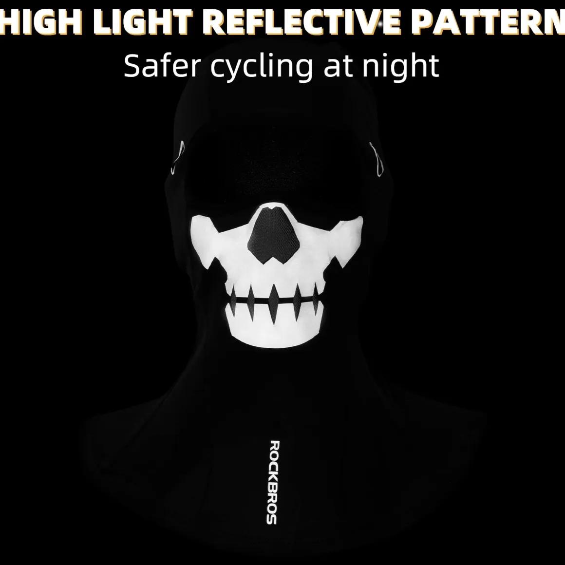 ROCKBROS Balaclava Ski Mask Full Face Winter Fleece Hood for Skiing Cycling