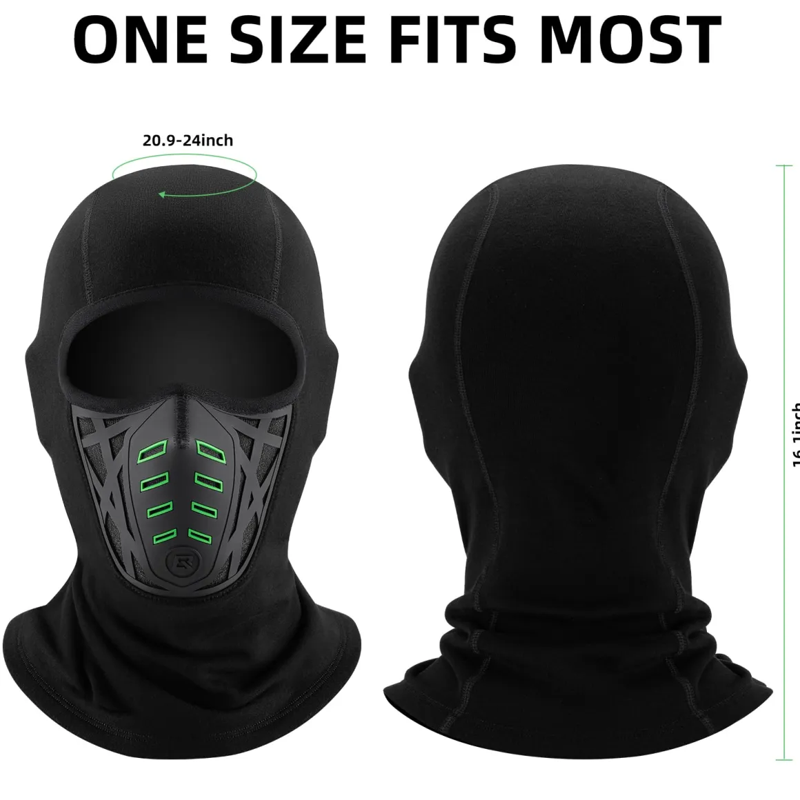 ROCKBROS Balaclava Ski Mask Thermal Windproof Balaclava Mask 3D Design