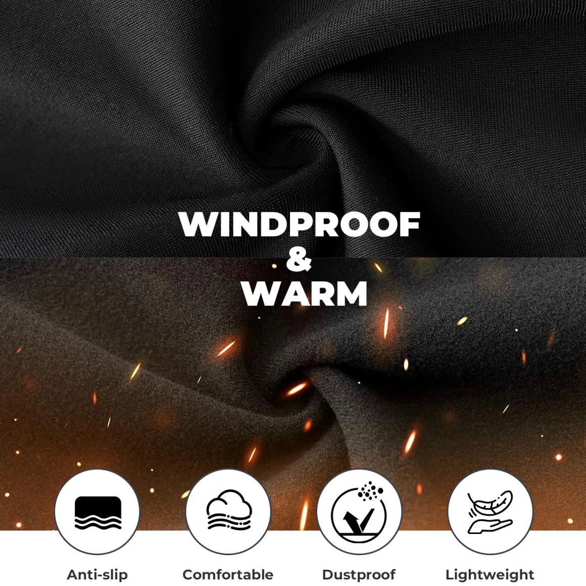 ROCKBROS Balaclava Ski Mask, Thermal Full Face Cover, Windproof Neck Warmer