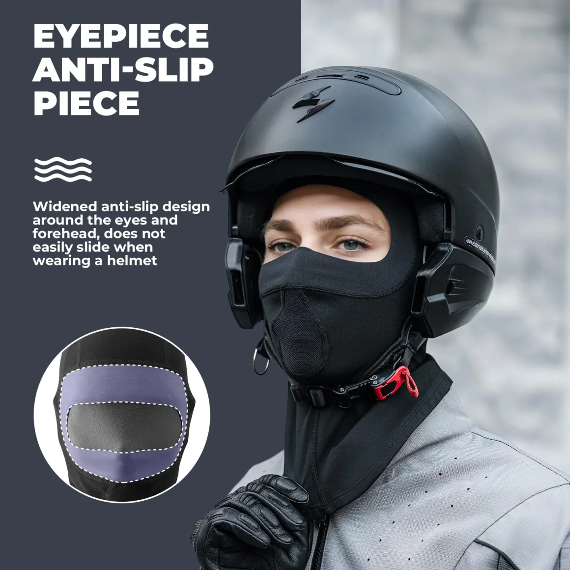 ROCKBROS Balaclava Ski Mask, Thermal Full Face Cover, Windproof Neck Warmer