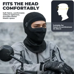 ROCKBROS Balaclava Ski Mask, Thermal Full Face Cover, Windproof Neck Warmer