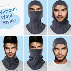 ROCKBROS Balaclava Ski Mask, Windproof Thermal Winter Neck Warmer Hood for Men Women