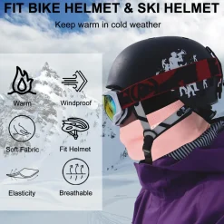 ROCKBROS Balaclava Ski Mask, Windproof Thermal Winter Neck Warmer Hood for Men Women