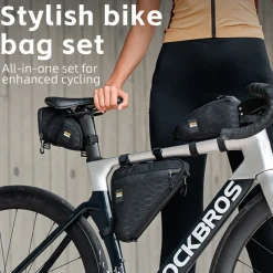 ROCKBROS Bicycle Combination Bags Set Cycling Top Tube/Triangle/Saddle Bags Set