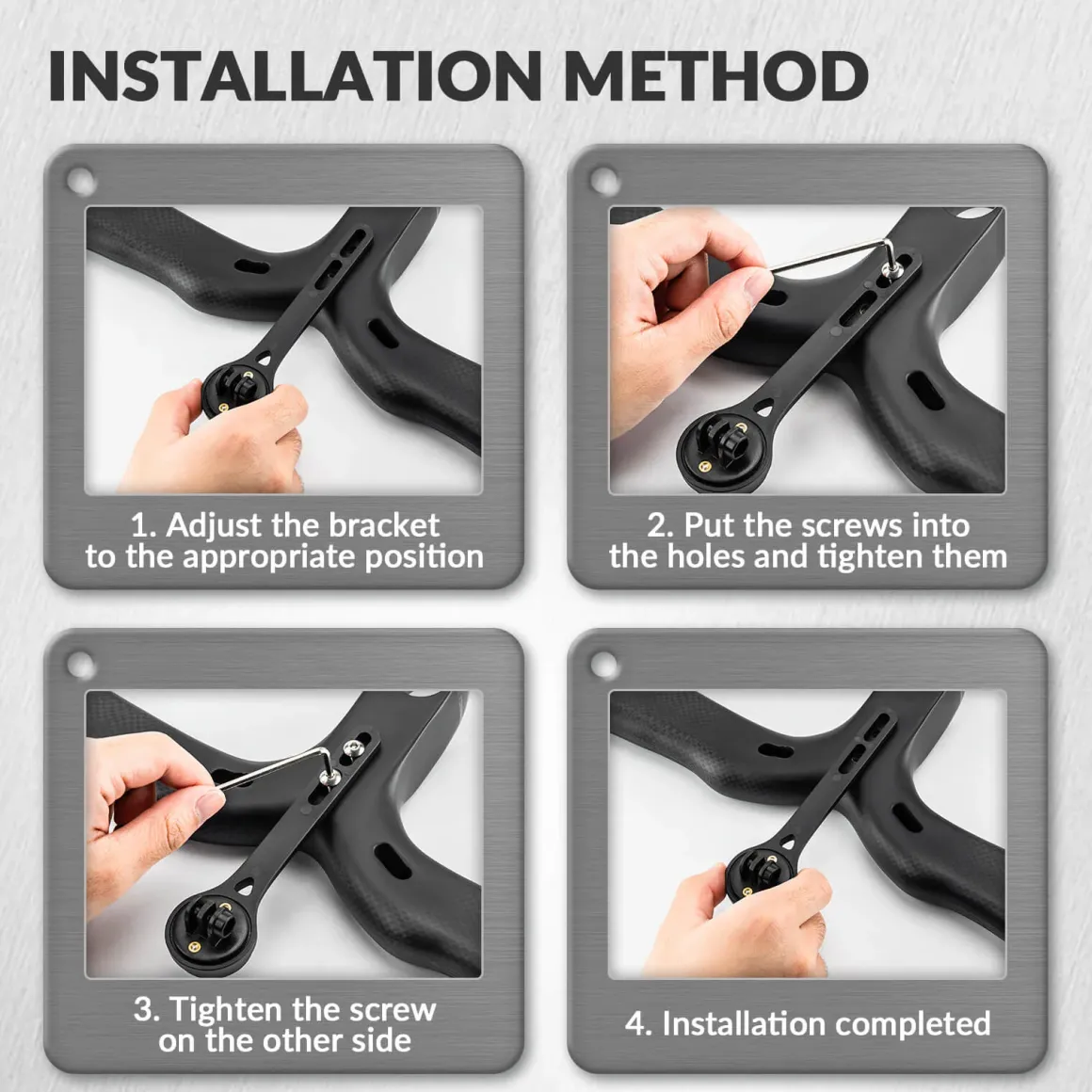 ROCKBROS Bicycle Computer Mount Compatible with Sport Camera Adapter
