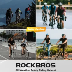 ROCKBROS Bicycle Helmet MTB Road Cycling Rear Light s Integrally-molded EPS+PC Ultralight