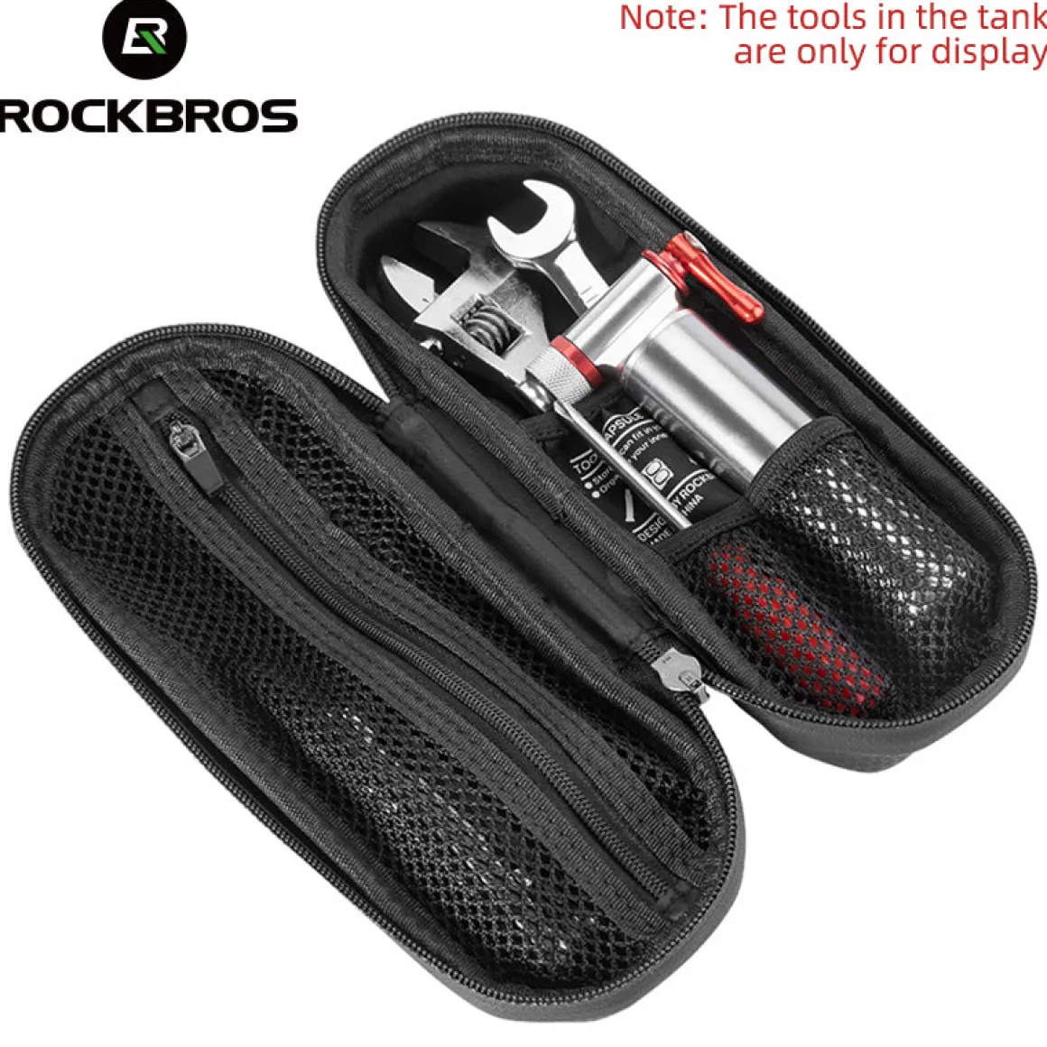 ROCKBROS Bicycle Repair Tools Kit Bag Bike Tool Set Wrench Tire Patch Levers Inflator