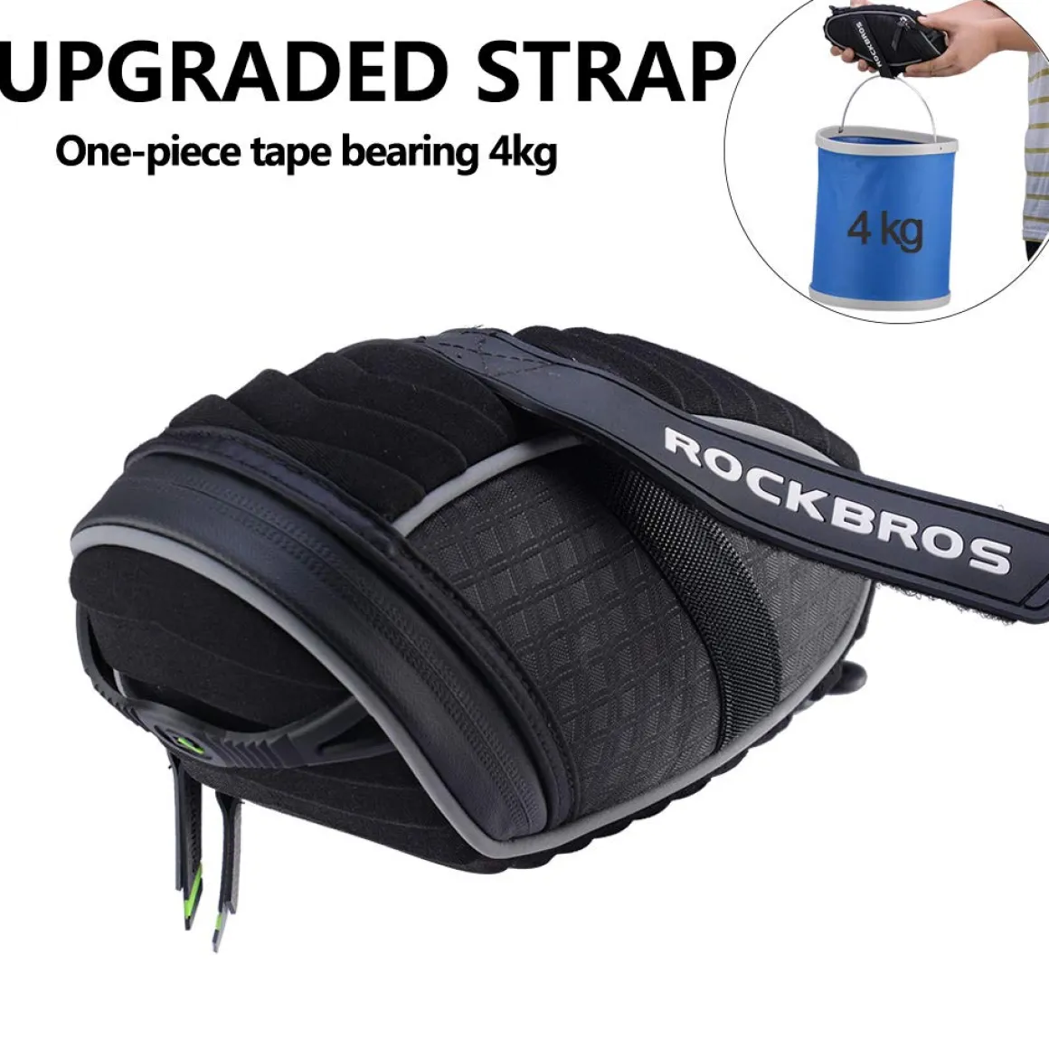 ROCKBROS Bicycle Saddle Bag Under Seat 3D Shell Cycling Seat Pack
