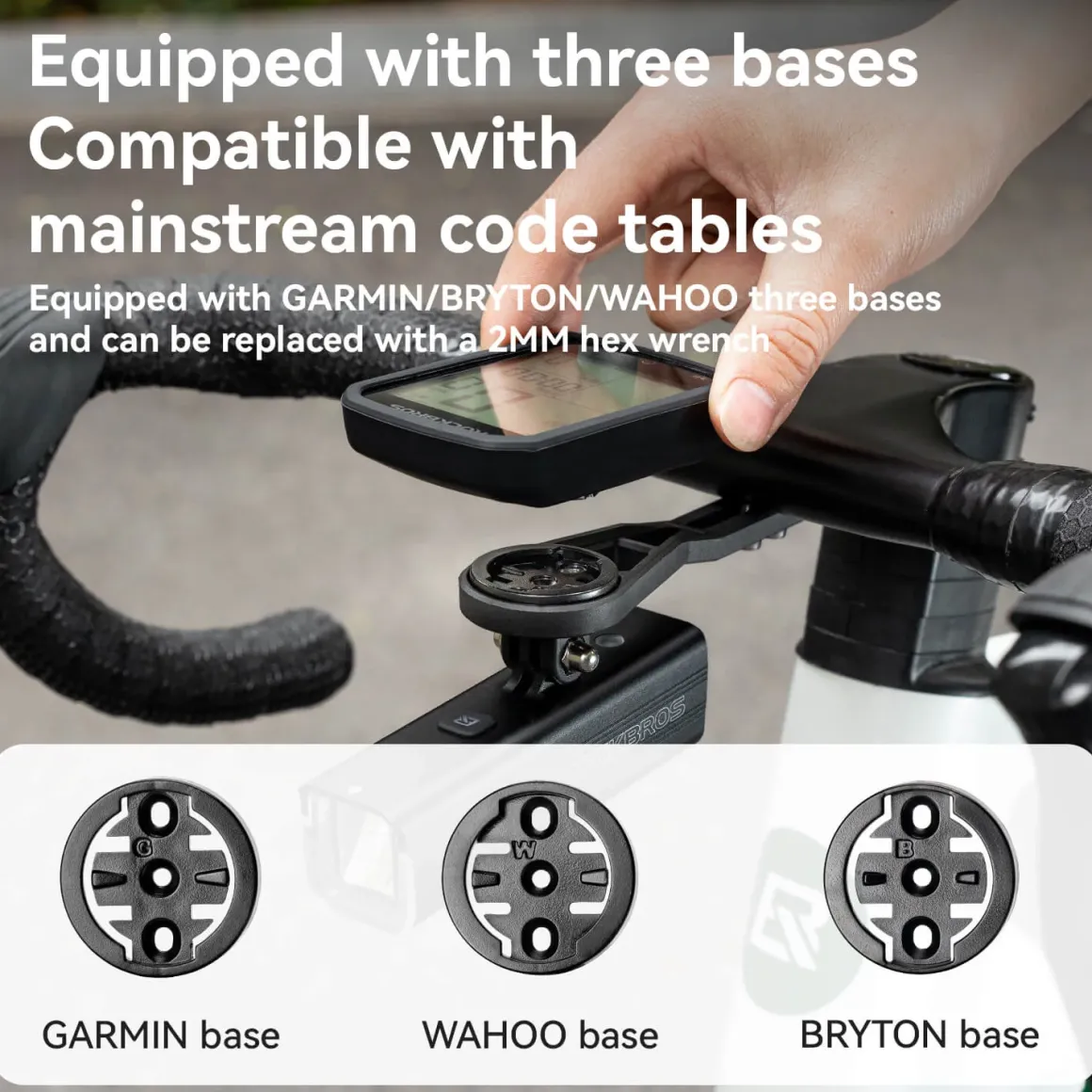 ROCKBROS Bicyle Computer Stand Handlebar Extension Bracket