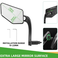 ROCKBROS Bike 360° Adjustable Handlebar Mount Bar End Mirror