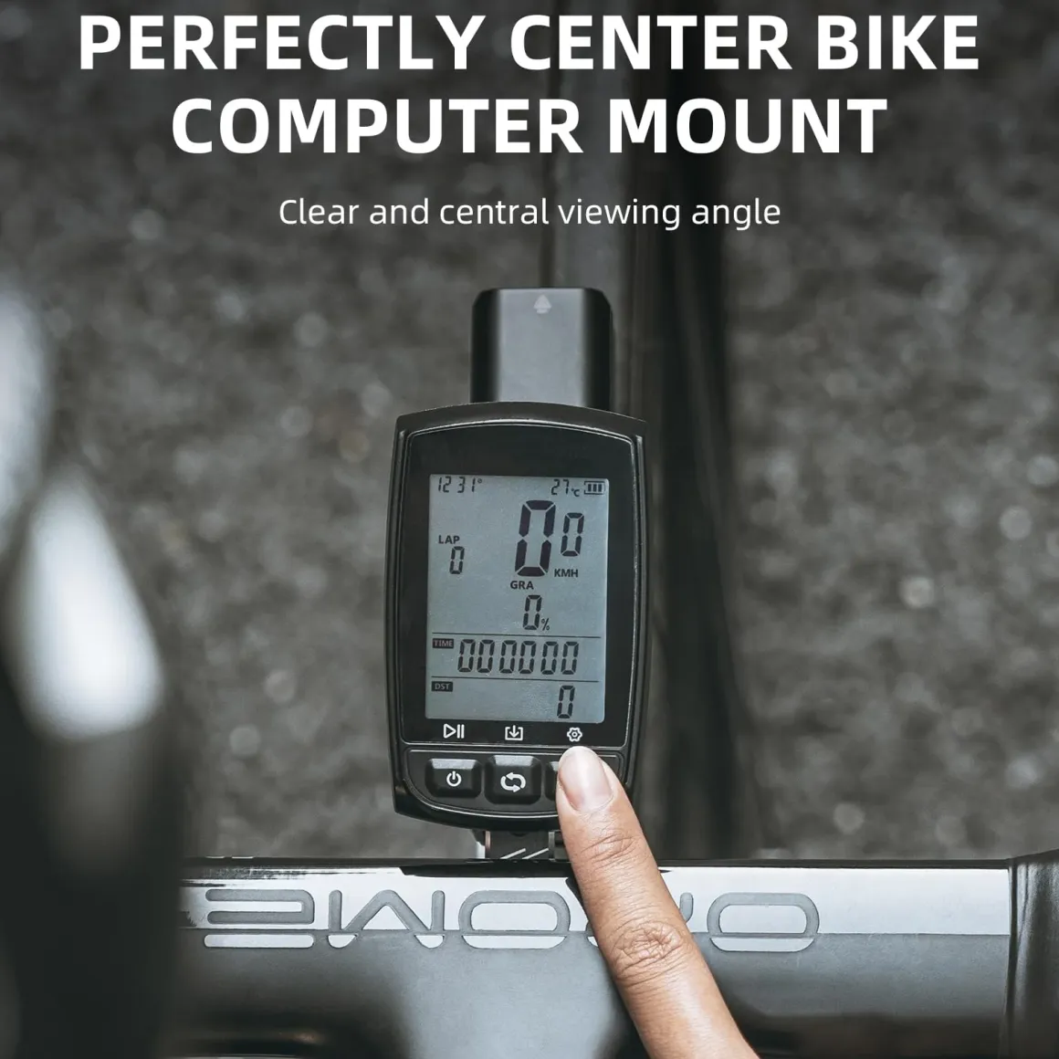 ROCKBROS Bike Aluminum Computer Mount compatible with Garmin, Wahoo, Bryton, and GoPro